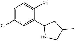 Phenol, 4-chloro-2-(4-methyl-2-pyrrolidinyl)- (9CI) 结构式
