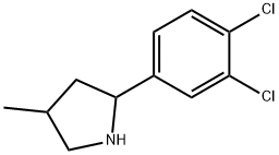 Pyrrolidine, 2-(3,4-dichlorophenyl)-4-methyl- (9CI) 结构式