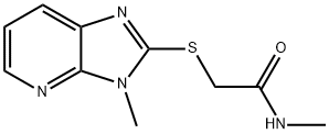 Acetamide, N-methyl-2-[(3-methyl-3H-imidazo[4,5-b]pyridin-2-yl)thio]- (9CI) 结构式