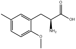 2-氨基-3-(2-甲氧基-5-甲基苯基)丙酸 结构式