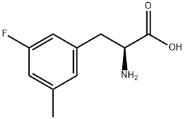 3-氟-5-甲基-DL-苯丙氨酸 结构式