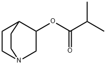 Propanoic acid, 2-methyl-, 1-azabicyclo[2.2.2]oct-3-yl ester (9CI) 结构式