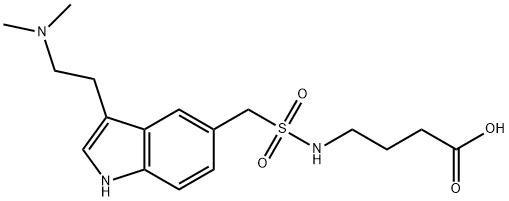 Γ-氨基丁酸阿莫曲普坦 结构式