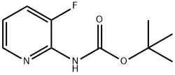 (3-氟吡啶-2-基)氨基甲酸叔丁酯 结构式