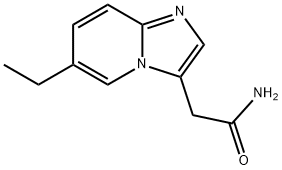 Imidazo[1,2-a]pyridine-3-acetamide, 6-ethyl- (9CI) 结构式