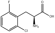 2-氨基-3-(2-氯-6-氟苯基)丙酸 结构式