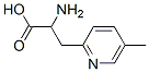 2-氨基-3-(5-甲基吡啶-2-基)丙酸 结构式