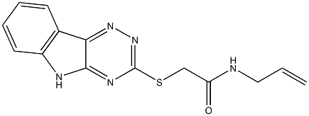 Acetamide, N-2-propenyl-2-(2H-1,2,4-triazino[5,6-b]indol-3-ylthio)- (9CI) 结构式