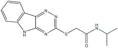 Acetamide, N-(1-methylethyl)-2-(2H-1,2,4-triazino[5,6-b]indol-3-ylthio)- (9CI) 结构式