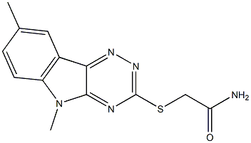 Acetamide, 2-[(5,8-dimethyl-5H-1,2,4-triazino[5,6-b]indol-3-yl)thio]- (9CI) 结构式