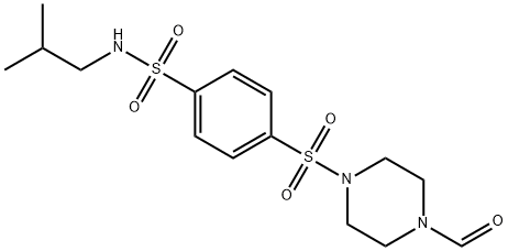 Benzenesulfonamide, 4-[(4-formyl-1-piperazinyl)sulfonyl]-N-(2-methylpropyl)- (9CI) 结构式