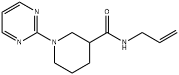 3-Piperidinecarboxamide,N-2-propenyl-1-(2-pyrimidinyl)-(9CI) 结构式