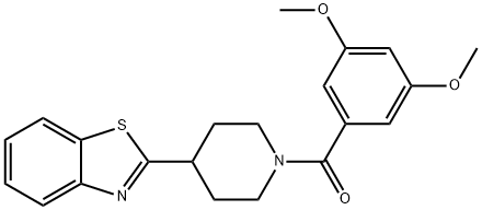Piperidine, 4-(2-benzothiazolyl)-1-(3,5-dimethoxybenzoyl)- (9CI) 结构式
