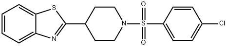 Piperidine, 4-(2-benzothiazolyl)-1-[(4-chlorophenyl)sulfonyl]- (9CI) 结构式