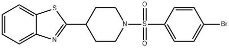 Piperidine, 4-(2-benzothiazolyl)-1-[(4-bromophenyl)sulfonyl]- (9CI) 结构式