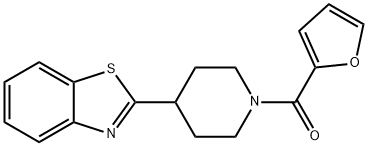 Piperidine, 4-(2-benzothiazolyl)-1-(2-furanylcarbonyl)- (9CI) 结构式