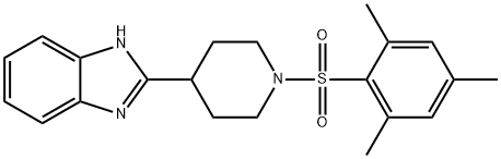 Piperidine, 4-(1H-benzimidazol-2-yl)-1-[(2,4,6-trimethylphenyl)sulfonyl]- (9CI) 结构式