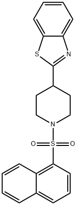 Piperidine, 4-(2-benzothiazolyl)-1-(1-naphthalenylsulfonyl)- (9CI) 结构式