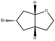 2H-Cyclopenta[b]furan,5-bromohexahydro-,(3aR,5S,6aS)-(9CI) 结构式