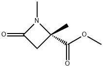 2-Azetidinecarboxylicacid,1,2-dimethyl-4-oxo-,methylester,(2S)-(9CI) 结构式