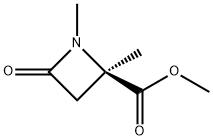 2-Azetidinecarboxylicacid,1,2-dimethyl-4-oxo-,methylester,(2R)-(9CI) 结构式