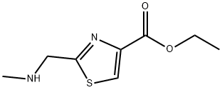 4-Thiazolecarboxylicacid,2-[(methylamino)methyl]-,ethylester(9CI) 结构式