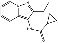 Cyclopropanecarboxamide, N-(2-ethylpyrazolo[1,5-a]pyridin-3-yl)- (9CI) 结构式