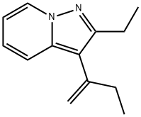 Pyrazolo[1,5-a]pyridine, 2-ethyl-3-(1-methylenepropyl)- (9CI) 结构式