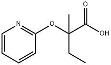 Butanoic acid, 2-methyl-2-(2-pyridinyloxy)- (9CI) 结构式