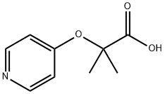 Propanoic acid, 2-Methyl-2-(4-pyridinyloxy)- 结构式