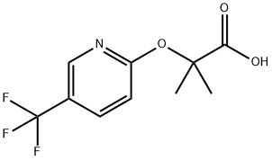 2-甲基-2-[(5-三氟甲基吡啶-2-基)氧基]丙酸 结构式