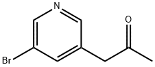 1-(5-溴吡啶-3-基)丙烷-2-酮 结构式