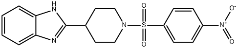 Piperidine, 4-(1H-benzimidazol-2-yl)-1-[(4-nitrophenyl)sulfonyl]- (9CI) 结构式