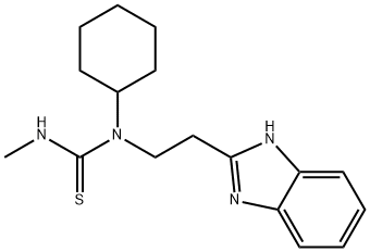 Thiourea, N-[2-(1H-benzimidazol-2-yl)ethyl]-N-cyclohexyl-N-methyl- (9CI) 结构式