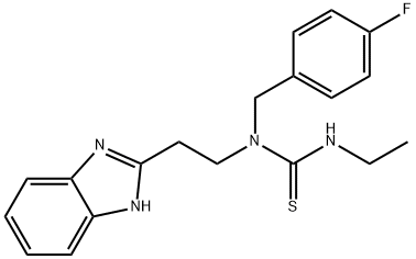 Thiourea, N-[2-(1H-benzimidazol-2-yl)ethyl]-N-ethyl-N-[(4-fluorophenyl)methyl]- (9CI) 结构式