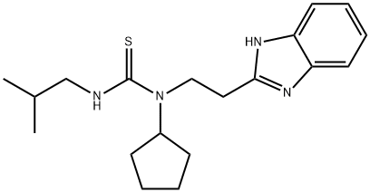 Thiourea, N-[2-(1H-benzimidazol-2-yl)ethyl]-N-cyclopentyl-N-(2-methylpropyl)- (9CI) 结构式