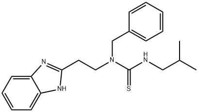 Thiourea, N-[2-(1H-benzimidazol-2-yl)ethyl]-N-(2-methylpropyl)-N-(phenylmethyl)- (9CI) 结构式