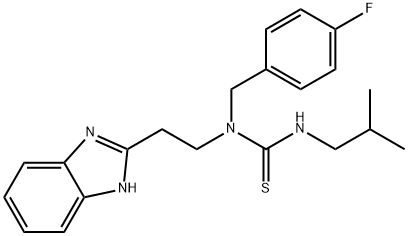 Thiourea, N-[2-(1H-benzimidazol-2-yl)ethyl]-N-[(4-fluorophenyl)methyl]-N-(2-methylpropyl)- (9CI) 结构式