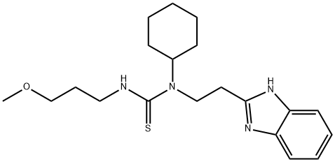 Thiourea, N-[2-(1H-benzimidazol-2-yl)ethyl]-N-cyclohexyl-N-(3-methoxypropyl)- (9CI) 结构式