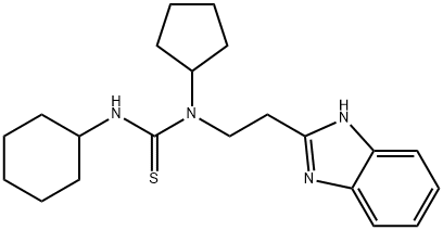 Thiourea, N-[2-(1H-benzimidazol-2-yl)ethyl]-N-cyclohexyl-N-cyclopentyl- (9CI) 结构式