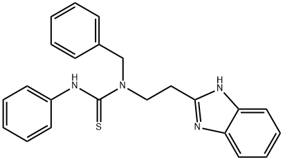 Thiourea, N-[2-(1H-benzimidazol-2-yl)ethyl]-N-phenyl-N-(phenylmethyl)- (9CI) 结构式