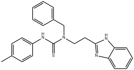 Thiourea, N-[2-(1H-benzimidazol-2-yl)ethyl]-N-(4-methylphenyl)-N-(phenylmethyl)- (9CI) 结构式