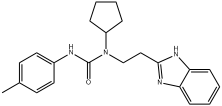 Urea, N-[2-(1H-benzimidazol-2-yl)ethyl]-N-cyclopentyl-N-(4-methylphenyl)- (9CI) 结构式