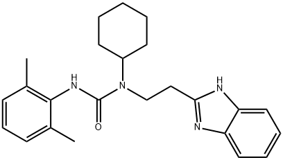 Urea, N-[2-(1H-benzimidazol-2-yl)ethyl]-N-cyclohexyl-N-(2,6-dimethylphenyl)- (9CI) 结构式