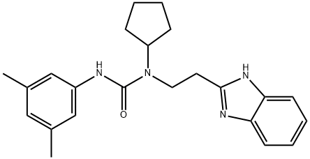 Urea, N-[2-(1H-benzimidazol-2-yl)ethyl]-N-cyclopentyl-N-(3,5-dimethylphenyl)- (9CI) 结构式