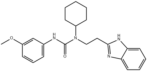 Urea, N-[2-(1H-benzimidazol-2-yl)ethyl]-N-cyclohexyl-N-(3-methoxyphenyl)- (9CI) 结构式