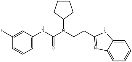 Urea, N-[2-(1H-benzimidazol-2-yl)ethyl]-N-cyclopentyl-N-(3-fluorophenyl)- (9CI) 结构式
