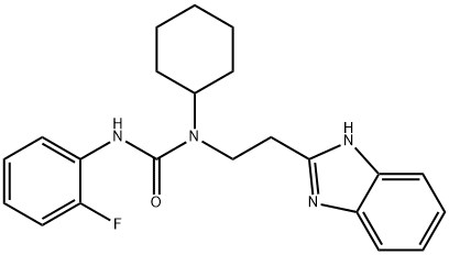 Urea, N-[2-(1H-benzimidazol-2-yl)ethyl]-N-cyclohexyl-N-(2-fluorophenyl)- (9CI) 结构式