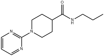 4-Piperidinecarboxamide,N-propyl-1-(2-pyrimidinyl)-(9CI) 结构式