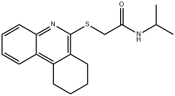 Acetamide, N-(1-methylethyl)-2-[(7,8,9,10-tetrahydro-6-phenanthridinyl)thio]- (9CI) 结构式